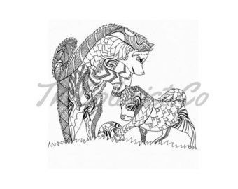 340x270 Chow Chow Coloring Page Amp Line Art Print From Thecoloristshop