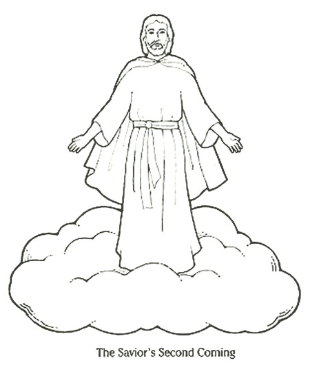 450x559 Jesus Second Coming Coloring Page Amp Coloring Book