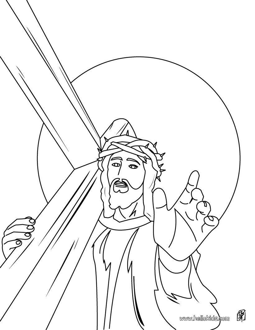 820x1060 Jesus Christ's Crown Of Thorns Coloring Pages