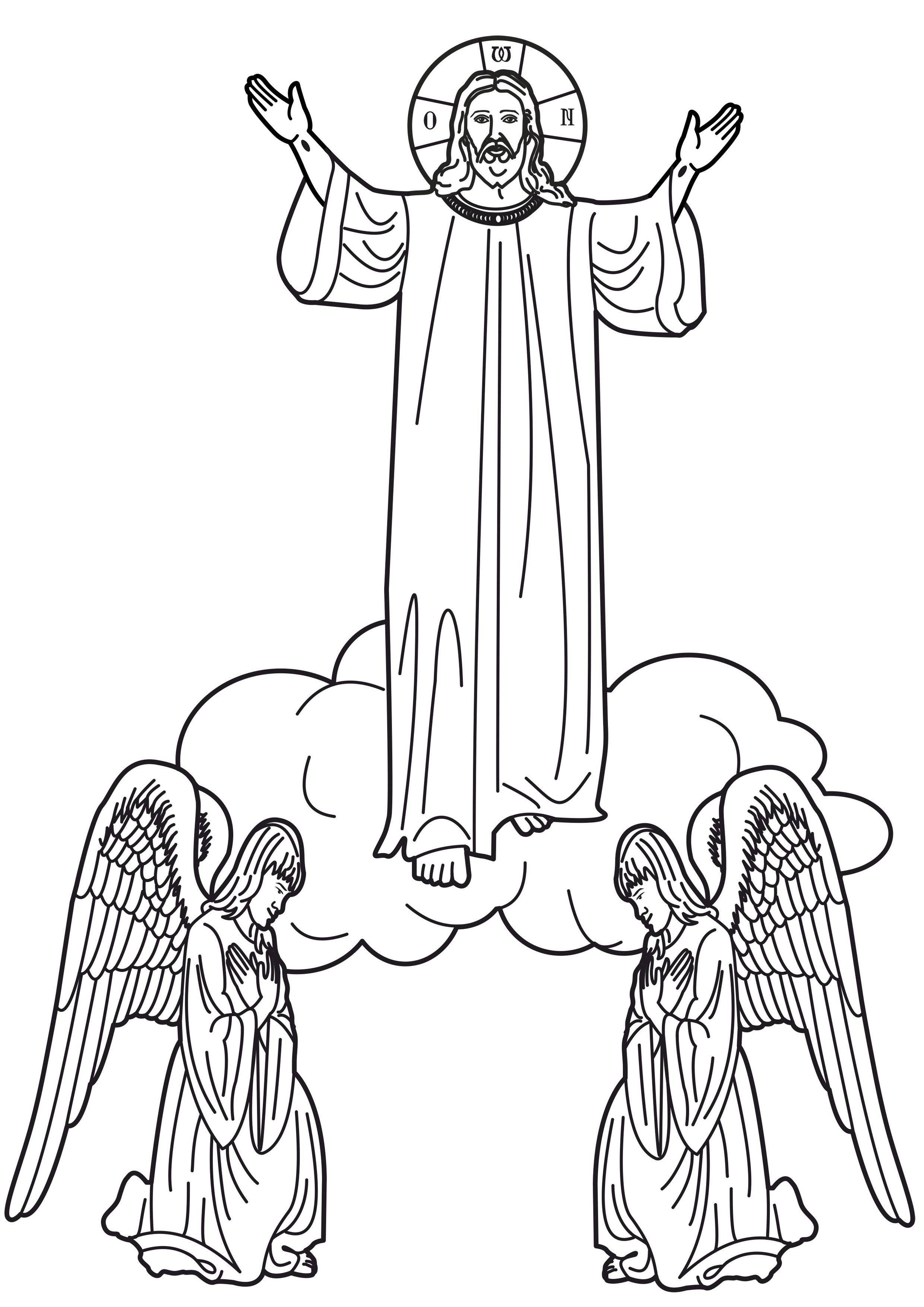 2480x3508 New Food From Heaven Coloring Pages Baptism Of Jesus Page Designs
