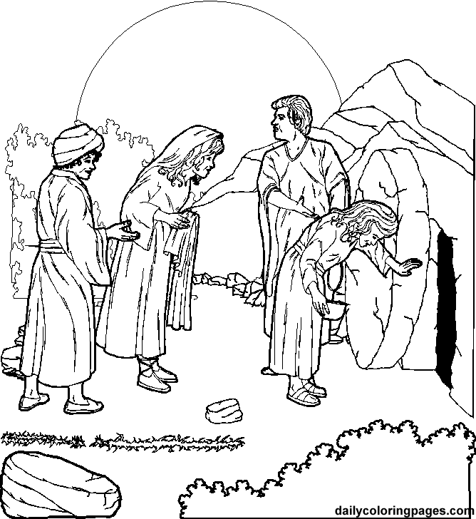 668x728 Jesus Resurrection Coloring Pages Crucifixion And Resurrection