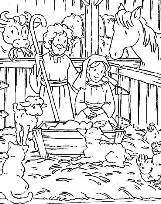 530x669 Bold Ideas Printable Religious Christmas Coloring Pages Colour