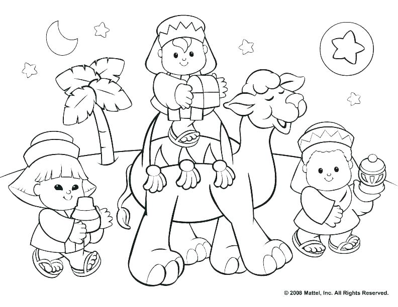 792x612 Christian Christmas Coloring Pages