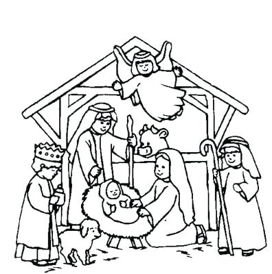 396x400 Christian Christmas Coloring Pages Coloring Pages Free The Pig