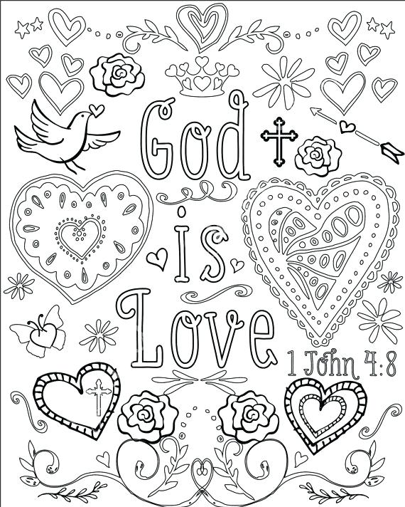 570x712 Christian Colouring Pages Christian Coloring Pages With Verses