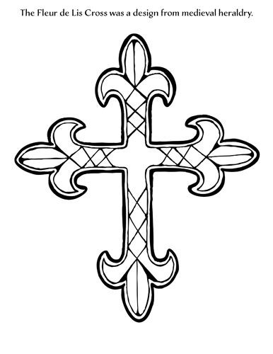 Christian Cross Coloring Pages