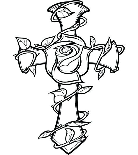 474x532 Free Printable Easter Cross Coloring Pages Top Online Bible