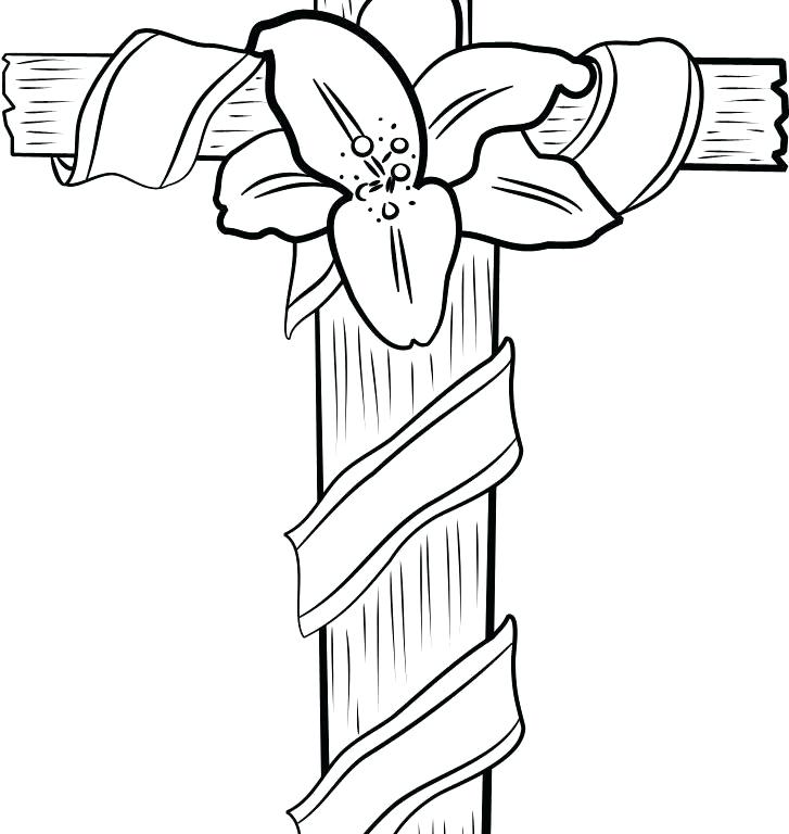 727x768 Printable Cross Coloring Pages Christian Cross Coloring Pages