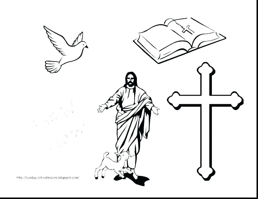 878x678 Printable Cross Coloring Sheets