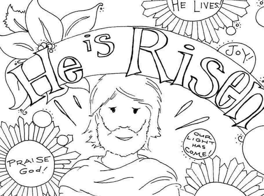 911x675 Christian Easter Coloring Pages For Cute Preschool Easter Coloring