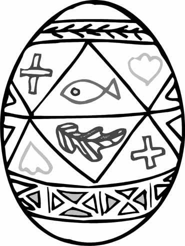 370x492 Christian Easter Egg Coloring Pages