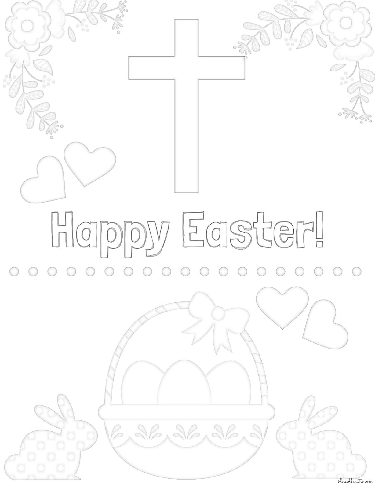 1228x1591 7 Adorable Free Printable Christian Easter Coloring Pages For Kids