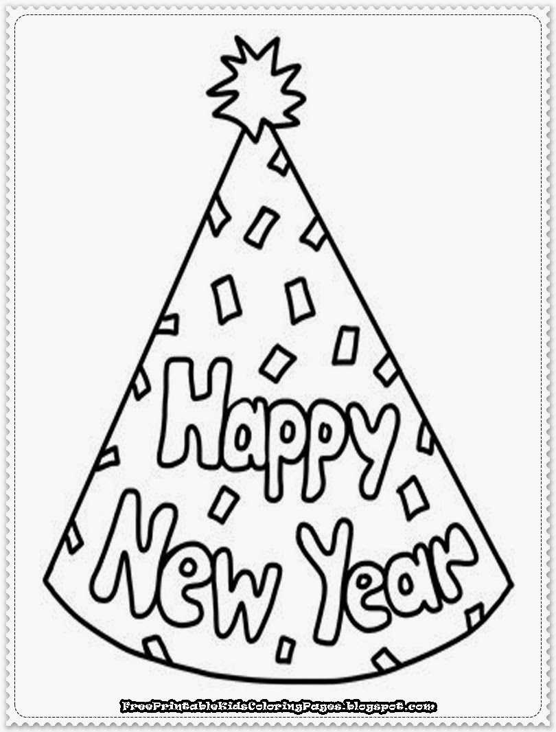 810x1066 Happy New Year Coloring Sheets Merry Christmas Amp Happy New Year