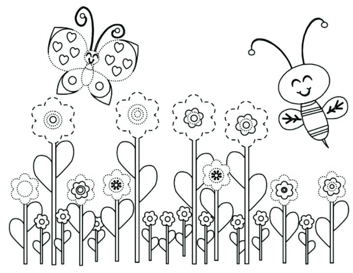 720x556 Top 35 Free Printable Spring Coloring Pages Online Throughout