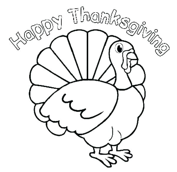 600x583 Thanksgiving Color Pages Color Turkey Turkey For Thanksgiving