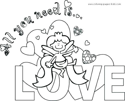 500x404 Creative Coloring Page Valentine Cards Free Creative Coloring Page