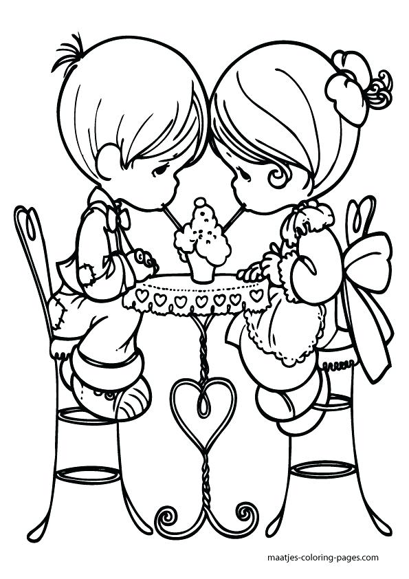 595x842 Valentine Color Sheet