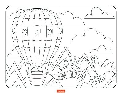 396x306 Valentines Day Coloring Page