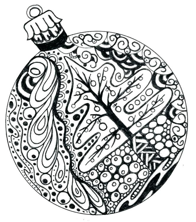 664x751 Free Christmas Coloring Pages For Adults