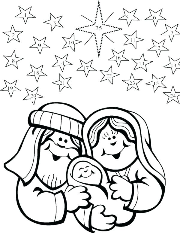 600x792 Advent Coloring Countdown Coloring Pages Advent Coloring Pages