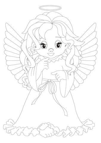 339x480 Amazing Baby Angel Coloring Pages Angels Coloring Pages Free