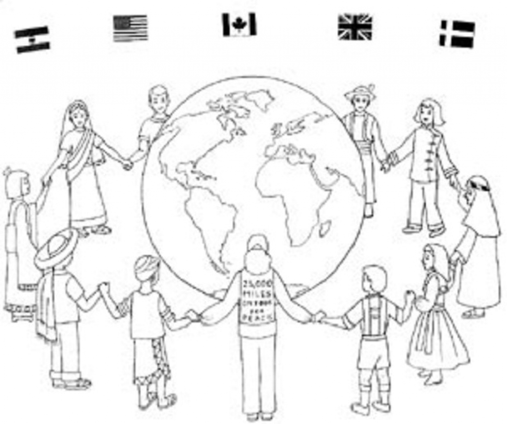 1024x856 Astonishing Children Around The World Coloring