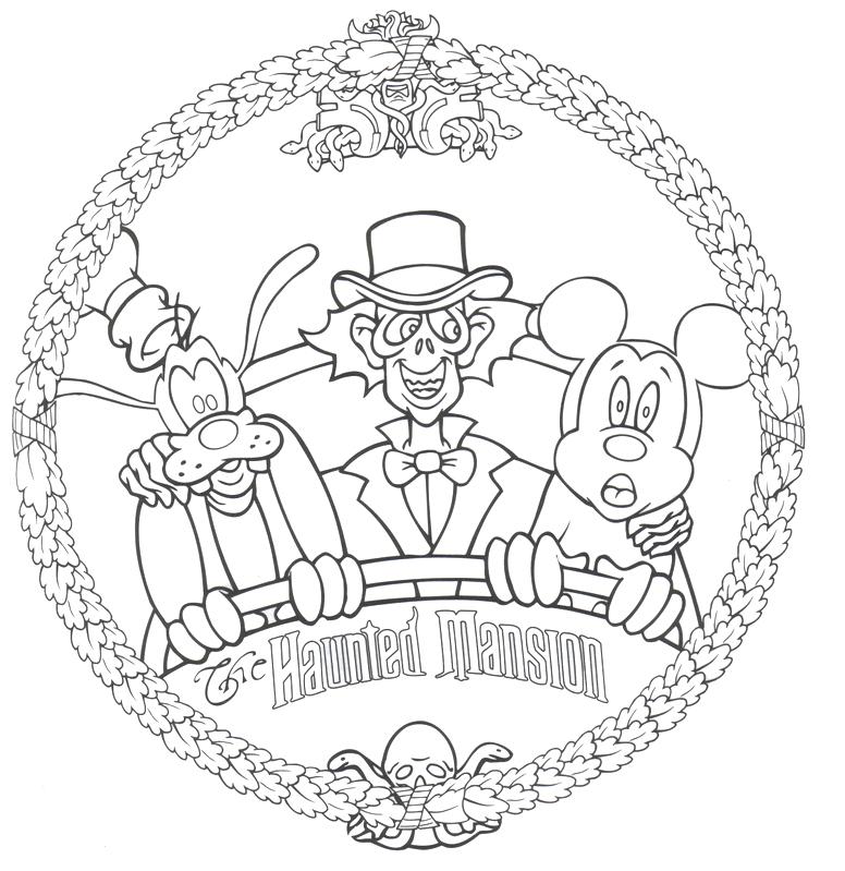 776x799 Christmas Around The World Coloring Pages Haunted Mansion Free