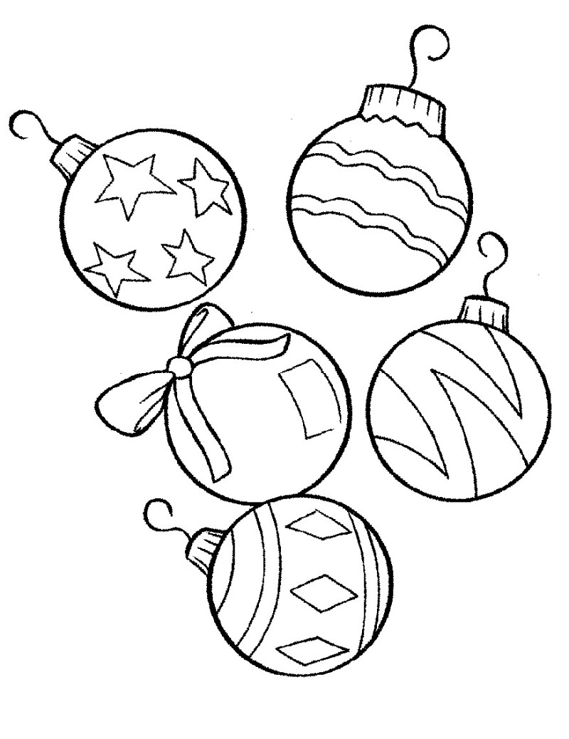 800x1038 Christmas Ball Printable Coloring Pages