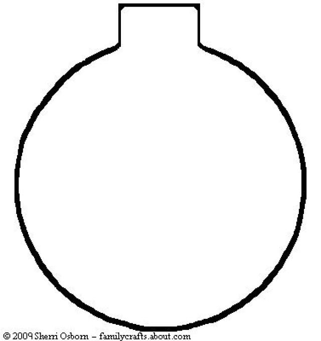 640x679 Best Photos Of Christmas Ball Template Printable