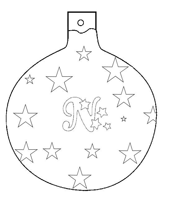 596x702 Christmas Ornaments Cutouts Christmas Ball Ornament To Color
