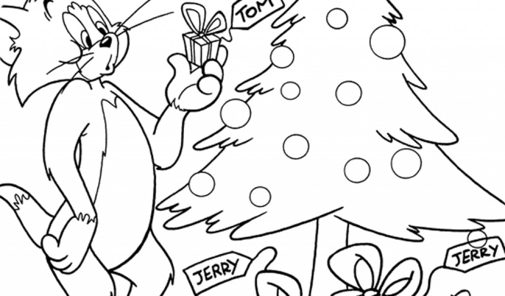 1024x600 Tom And Jerry Christmas Coloring Pages Free Coloring Pages For Kids
