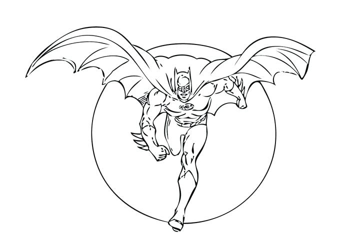 700x500 Batman Coloring Pages For Kids Printable