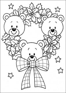 228x320 Cute Christmas Teddy Bear Coloring Pages And Pictures,photos
