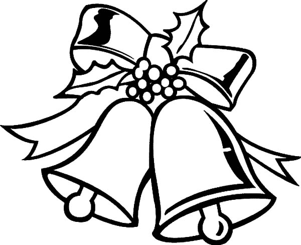 600x488 Christmas Bell Coloring Page Bells Coloring Pages Download Dikma