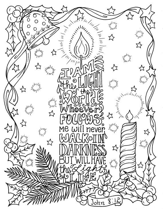 Christmas Bible Coloring Pages