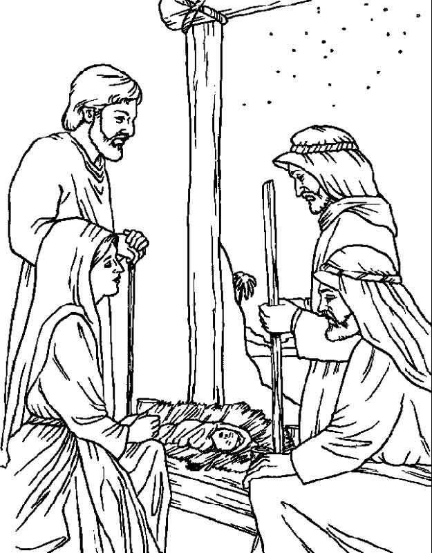 625x801 Christmas Bible Coloring Pages