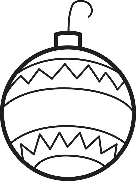 524x700 Christmas Bulb Coloring Page Printable Ornament Coloring Page