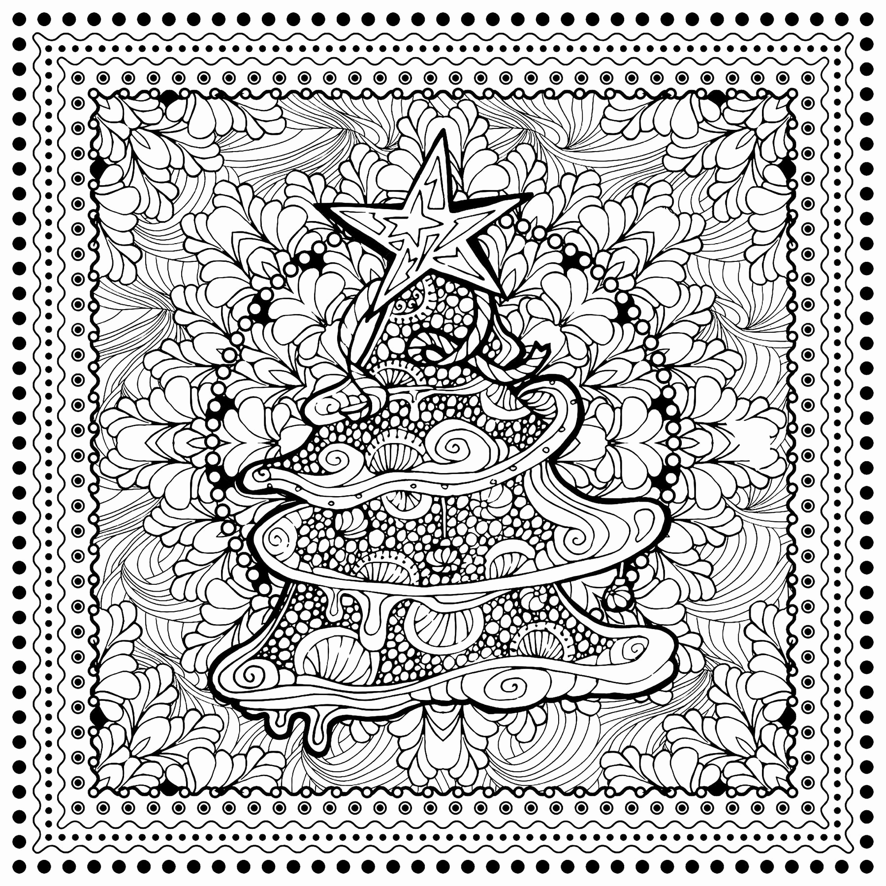 1800x1800 Christmas Candle Coloring Page Best Of Christmas Tree