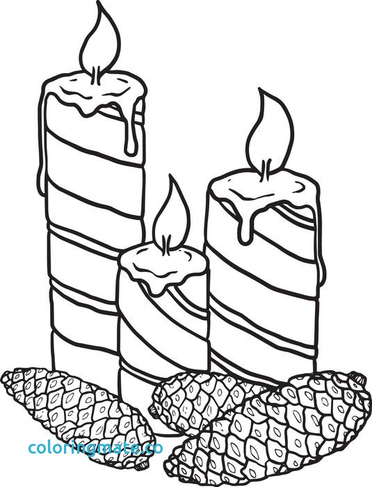 535x700 Candle Coloring Page Elegant Free Printable Christmas Candles