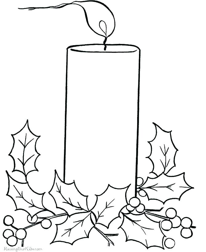 670x820 Candle Coloring Pages Candle Coloring Page Candle Light
