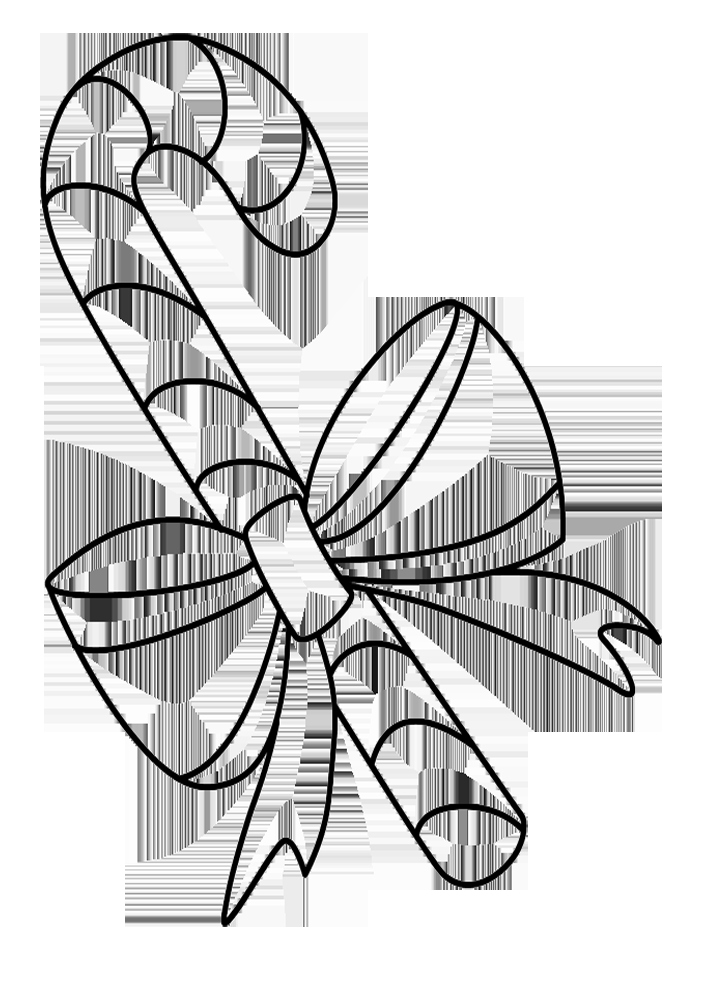 Christmas Candy Cane Coloring Pages