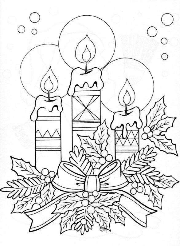 586x800 Christmas Cards Printable To Color] Merry Christmas Cards Coloring