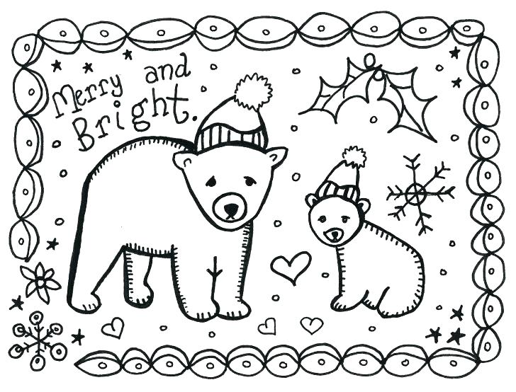 728x554 Christmas Card Coloring Pages Card Printable Coloring Pages Free