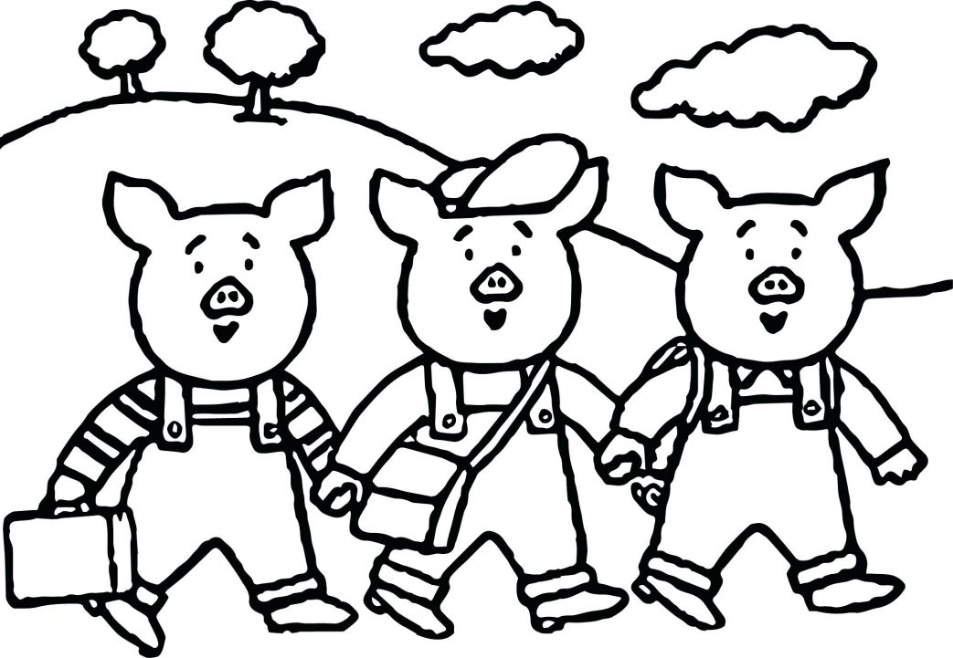1043x721 Three Little Mouse Singing Christmas Carols Coloring Page Pages
