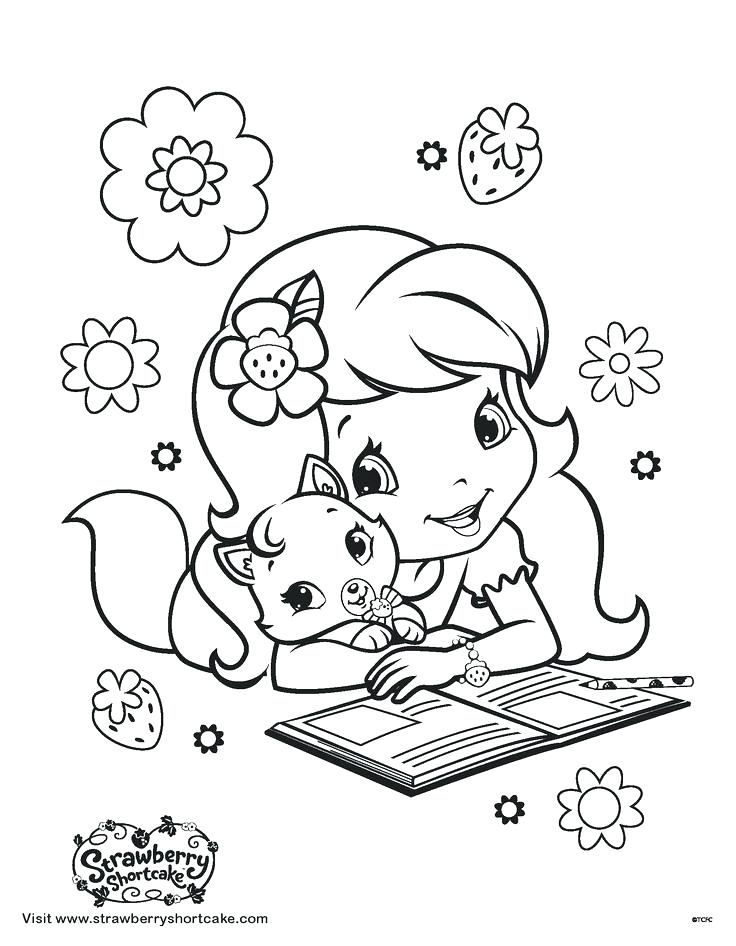 736x946 Cartoon Character Coloring Pages Strawberry Shortcake Characters