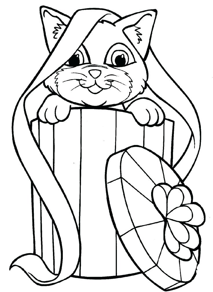 736x1007 Christmas Cat Coloring Pages Coloring Pages Cats At Coloring Book