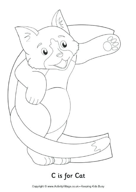 460x652 C Is For Cat Coloring Page C Is For Cat Colouring Page Printable