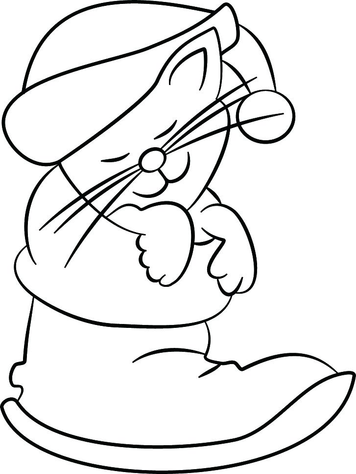 727x970 Christmas Cat Coloring Pages Kitty Coloring Pages Pictures