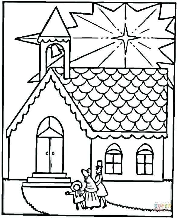 589x720 Christmas Pictures To Color For Church Christian Christmas
