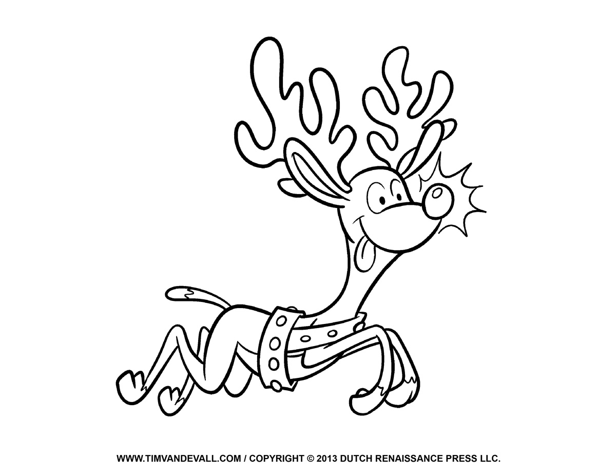 1200x927 Free Reindeer Clipart, Template, Amp Coloring Pages For Kids